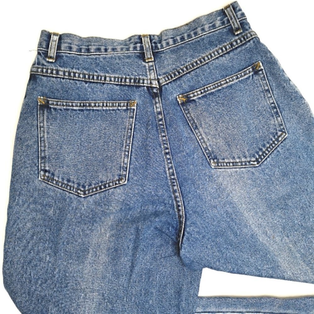 Bill Blass Vintage EUC Trendy High Rise Mom Pants Jeans Cotton Big Pockets - Picture 9 of 12